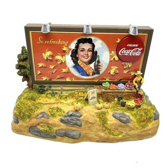 Coca-Cola Musical Fall Billboard Coin Bank Lights Up w/Instructions 1996 - Picture 1 of 11